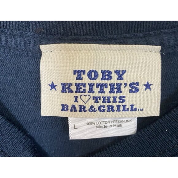 Toby Keith I Love This Bar and Grill Tee Size Large Black Read Measurements - Picture 4 of 4